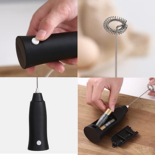 Giligege Battery Handle Battery Battery Mixer Perfect Suitable For Chocolate Milk Stir Kitchen Aid 5 Speed Hand Mixer (Black, One Size) #TOP6