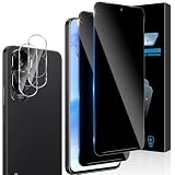 Aerku Protector de Pantalla de Privacidad Cobertura Completo Compatible con Huawei Honor 90 Lite y Protector de Lente de Cámara [2+2 Piezas], Dureza 9H Anti Espía Cristal Templado