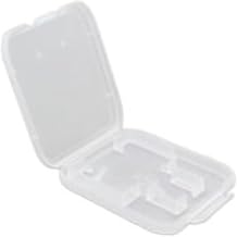 10 Pack Clear Plastic SD/SDHC/SDXC/MicroSD/MicroSDHC/MicroSDXC Card Case Holder for SanDisk/Kingston/Transcend/Samsung (Plastic Case Only, Memory Card Not Included)