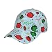 NHGFVT Berretto da baseball con fiori e farfalla per uomini e donne regolabile all'aperto Snapback cappello curvo visiera da baseball, Stoviglie di Natale, Etichettalia unica