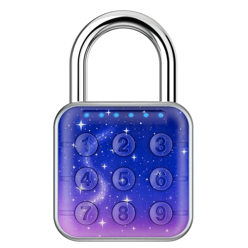 Combination Lock, Combination Lock for Locker, Locker Lock & Gym Locker Lock - High Security, Easy to Use for Gym, School, Travel, Outdoor (Aurora Blue)