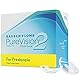 Bausch + Lomb PureVision 2 for Presbyopia Monatslinsen, sehr dünne Gleitsicht-Kontaktlinsen, weich, 6 Stück BC 8.6 mm / DIA 14 / -3 Dioptrien / ADD Low