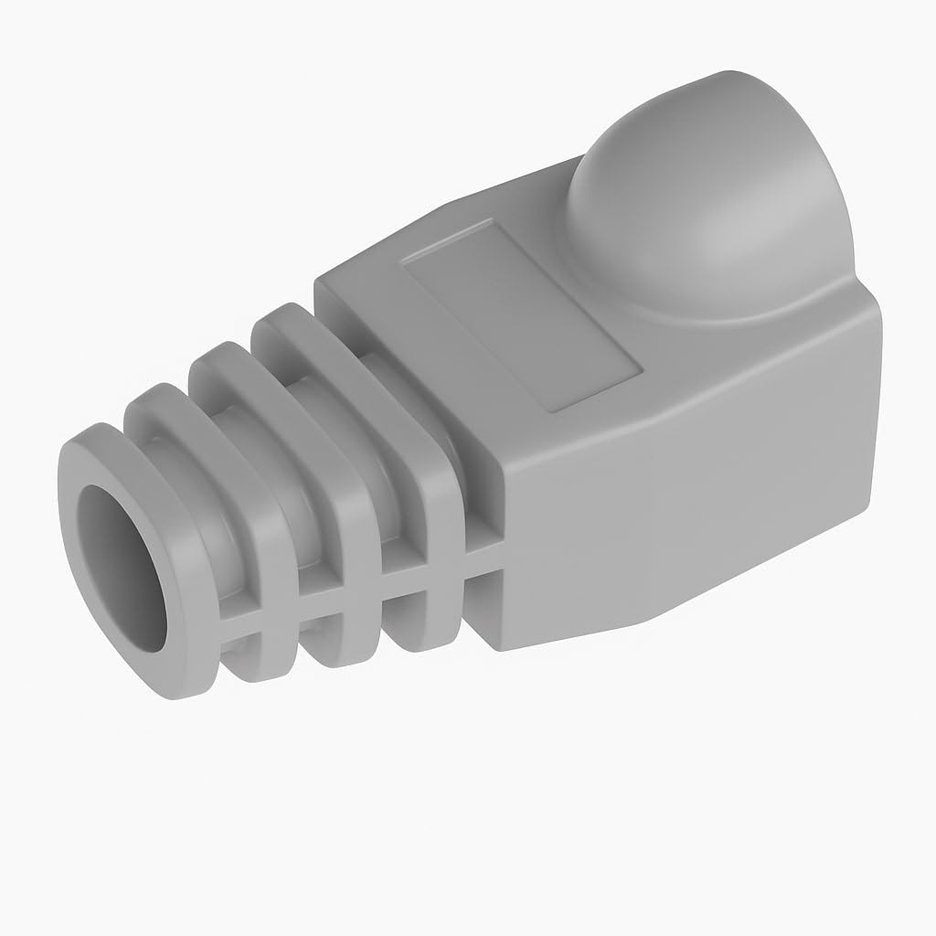 FEDUS RJ45 Boot CAT6 CAT6E CAT5 CAT5E Ethernet Network Cable Strain Relief Boots Cable Cap Connector Plug Cover (Pack of 100Pcs,Grey Color)-image-24