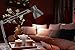 ToJane Swing Arm Desk Lamp,Architect Table Clamp Mounted Light, Flexible Arm Drawing/Office/Studio Table Lamp,Grey Metal Finish