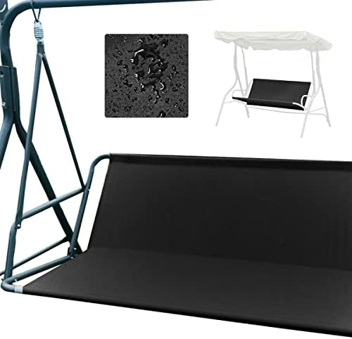 Replacement Swing Seat Cover Garden Swing Seat Cover Hammock, 600D Oxford UV Resistant Waterproof Swing Seat Furniture Cover,Foldable Chair Bench Cover for 2-3 Seater Outdoor Swing Chair(148*50*50cm)