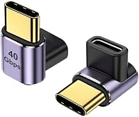 HENGBIRD USB C 90 Fokos Adapter 40Gbps USB 4 Típus C Férfi-Női Csatlakozó 100W Töltés 8K Videó Samsung Galaxy Huawei 2 Darab 1