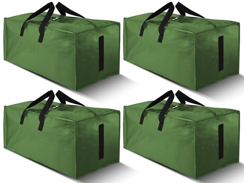 HOMESURE 4 Pack Large Strong Moving Bags with Zippers &...