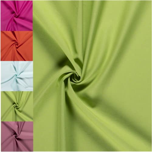 DEDEKA-Stoffe 100% Baumwollstoff ÖkoTex Standard 100"Mia" (136g) (Brightgreen)