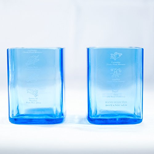 Bombay Sapphire Gin Rocks Glasses - Made from Recycled Bottles (Set of 2) - Thumbnail 3