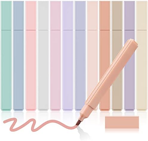 colpart Highlighters Pastel Pens Aesthetic Highlighters Cute Highlighter 12 Colors Bible Pens No Bleed With Soft Tip Aesthetic Pens Markers Kawaii Stationary For Students School Office Supplies