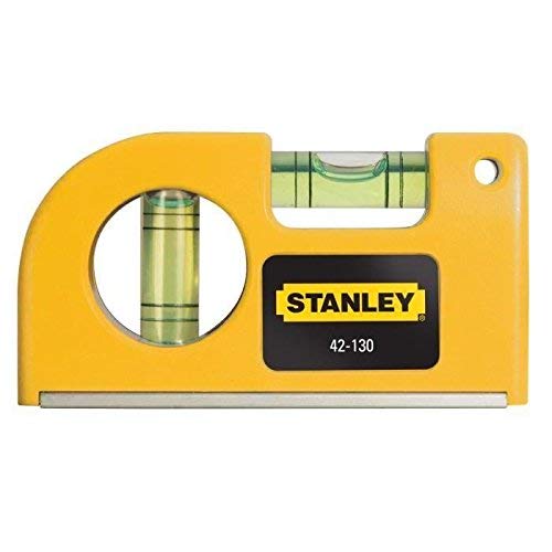 Stanley 0-42-130 Pocket Level Magnetic Horizontal/Vertical, Yellow #TOP2