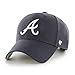 '47 MLB Atlanta Braves MVP Unisex-Baseballkappe, Verstellbar, Hochwertiges Design und Verarbeitung, White Logo, Navy Blue blue günstig Kaufen-'47 MLB Atlanta Braves MVP Unisex-Baseballkappe, Verstellbar, Hochwertiges Design und Verarbeitung, White Logo, Navy Blue