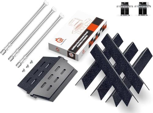 for Weber Genesis Grill Parts 17.5 Flavorizer Bars for Weber Genesis 300 Series (Front Control) 65055 Heat Deflectors Genesis Burners Tubes for Weber Genesis E310/ E320/ S310/ S320 Grills