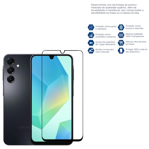 Blance, Kit Capa Anti-Shock + Película de Vidro 3D Para Galaxy A16