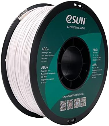 eSUN ABS+ Filament 1.75mm, 3D Printer Filament ABS Plus, Dimensional Accuracy +/- 0.05mm, 1KG Spool (2.2 LBS) 3D Printing Filament for 3D Printers, Fire Engine Red