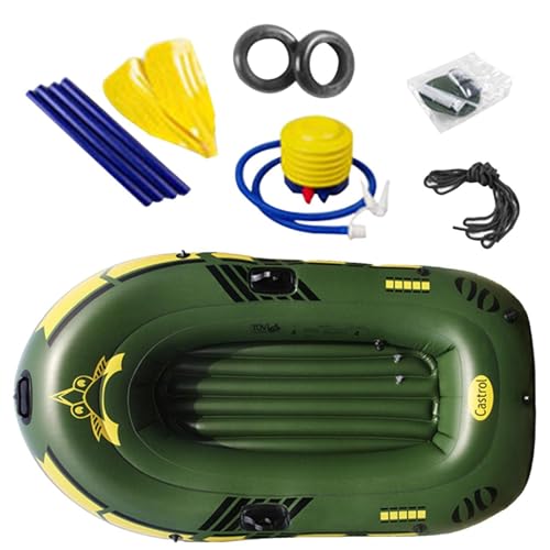 Balsa Inflable - Barco de Pesca Inflable, Motos acuáticas inflables | Kayak de travesía para 2/3 Personas, Rafting, Kayak en Canoa por Lagos, Pesca, costaa