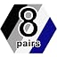 2 Pairs Black, 2 Pairs White, 2 Pairs Gray, 2 Pairs Blue