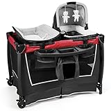 Zum Windelwechseln & Aufbewahren - Zum Wickeln können Ihr Baby auf den Tisch legen. Darüber hinaus können die Aufbewahrungstasche mit flexibler Position und das Regal auf dem Bett verwendet werden, um dort häufig verwendete Gegenstände zu platzieren.