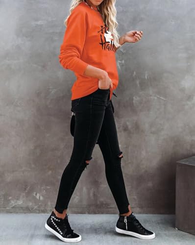 Image of Dressmine Womens Long Sleeve Mama Sweatshirts Fall Crew Neck Mom Shirts Cute Graphic Tees Pullover Hoodies
