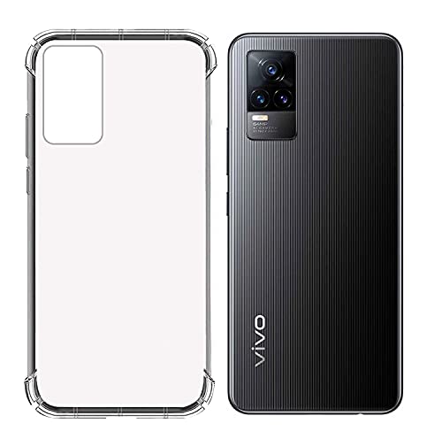 Image of COVERNEW Rubber Back Cover for Vivo V2059 / Vivo Y73 - Transparent