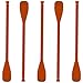 Royer 6 Inch Light Brown Canoe Paddle Swizzle Sticks, Set of 24 - Made In USA
