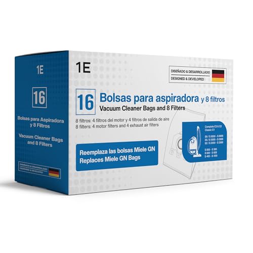 16 bolsas para aspiradora  Reemplaza Miele