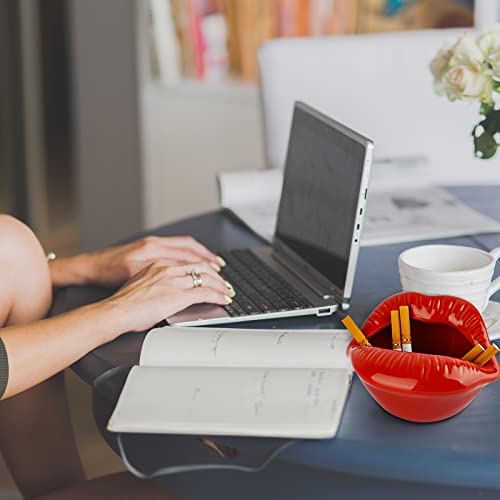 Loghot Creative Ceramic Cigarette Ashtrays With Lips Style Fashion Home Decorations (Light Red) #TOP5