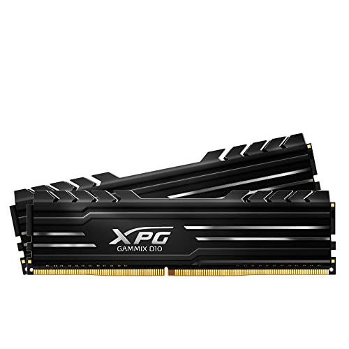 ADATA 32GB (2 x 16GB) XPG GAMMIX D10 DDR4 PC4-24000 3000MHz Desktop Memory Model AX4U3000316G16-DBG