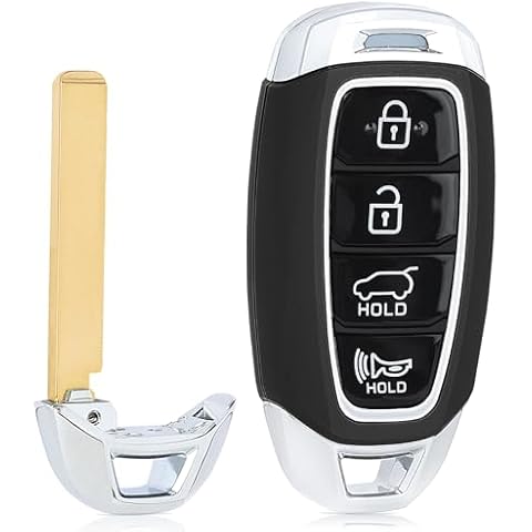 Keyecu Replacement Smart Remote Car Key Fob for Hyundai Santa Fe 2019 2020 TQ8-FOB-4F19 95440-S2000 434MHz ID47 Chip 4Buttons Cover