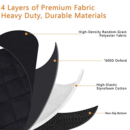 Lydonberg Dog Car Boot Liner Protector, Universal Nonslip Waterproof Pet Dog Back Seat Cover, Durable Washable Cargo Cover Mat Travel for Car Truck SUV (Black) - Image 5