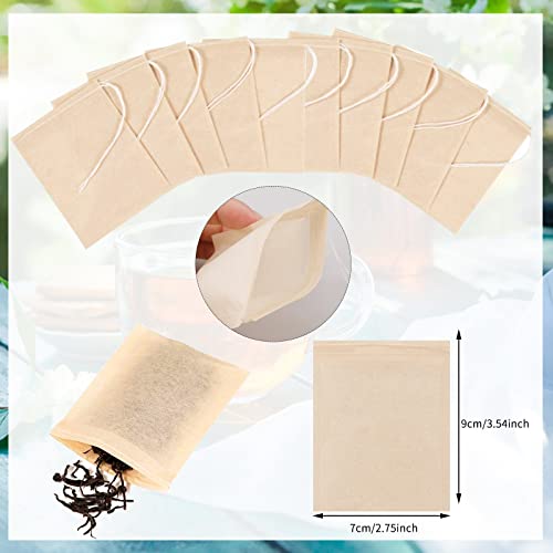 SUMAJU Empty Tea Bags - Disposable Drawstring Filter