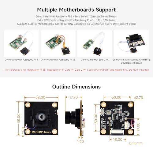 Module caméra IMX415 8MP capteur haute résolution compatible Raspberry Pi et Luck-Fox - 4