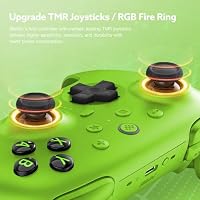 8Bitdo Ultimate 2 Wireless Controller für PC/Android/Apple/Steam, TMR Joystick Update, Lange/Kurze Triggersperren, RGB-Feuerring, Kabellose 8Speed Technologie, 2.4G Gamepad mit Ladestation (GREEN) – Ansicht 2
