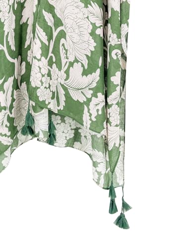 Image of Breezy Lane Women's Kimono Cardigan Summer Swimsuit Coverups Beach Cover Up with Floral Print for Vacation