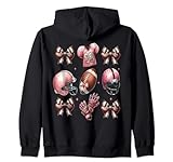 Photo Gallery coquette football pink team game touchdown portellone posteriore donne felpa con cappuccio Photo Gallery coquette football pink team game touchdown portellone posteriore donne felpa con cappuccio