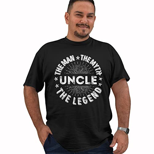 The Man, Myth, Legend Uncle, Tshirt For New Uncle, Mens Black Medium Shirt #TOP6