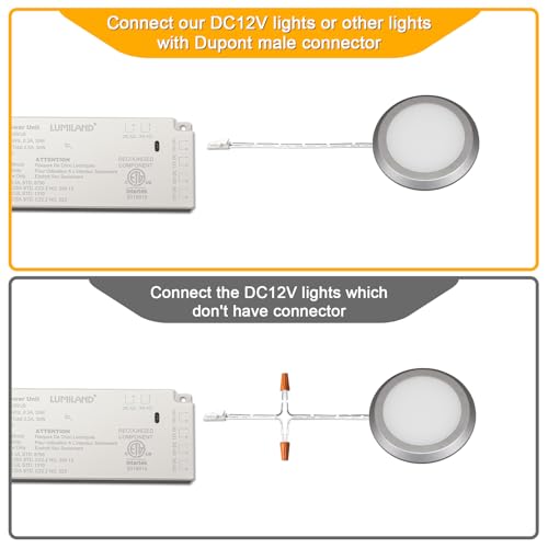 LUMILAND 15W LED Driver Low Voltage Transformer 100-120V AC to 12V DC, Power Supply for Indoor LED Lights, Constant Voltage LED Projects, ETL Listed, White by LUMILAND - Used condition - Image 6