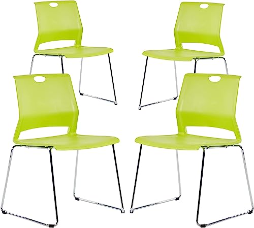 Whiterye Green Stackable Chairs