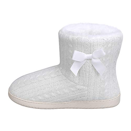 Women Bootie Slippers Comfy Snow Boots Hiking Ankle Bootie Lady House Slippers Socks Dorm Slippers Novelty Bed Winter Warm Slipper Boots Non Slip Indoor Bedroom Slippers Faux Fur Boots Xmas Gifts4