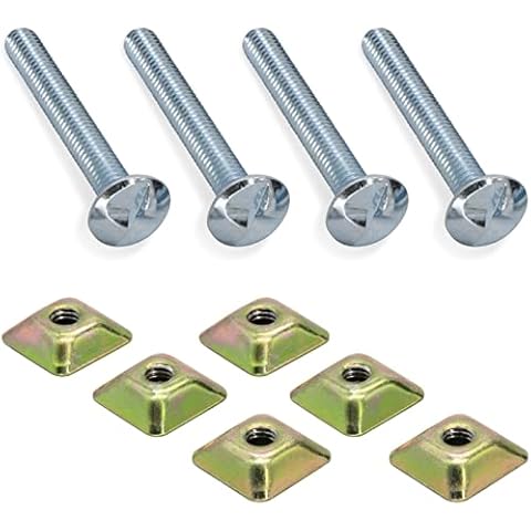 4 PCS Anti-Theft Sign Mounting Hardware Kit for U Channel Post, Attachment Bolts and Nuts, 2.5" Bolt Cover
