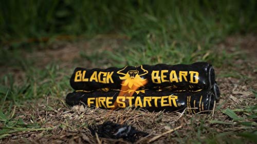 Black Beard Fire Starter Rope (1 Rope) | 100% Weatherproof Fire Starter For Campfires | Can Light 50+ Fires With Over 4.5 Hour Burn Time | Infinite Shelf Life For Emergency Survival Kits | Made In Usa #TOP4