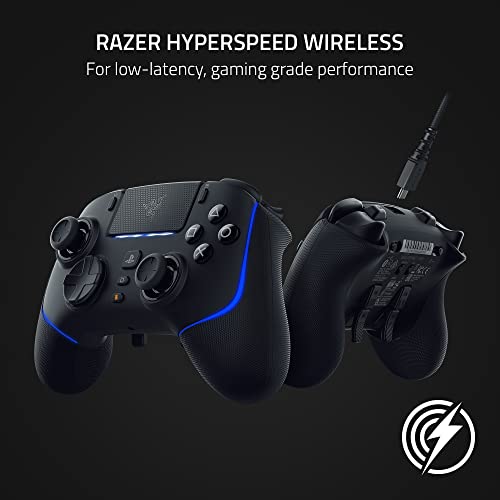 Razer Wolverine V2 Pro Wireless Gaming Controller for PlayStation 5 / PS5, PC: Mecha-Tactile Action Buttons - 8-Way Microswitch D-Pad - HyperTrigger - 6 Remappable Buttons - Chroma RGB   - Black by Razer - Image 2