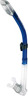 Cressi Adult Diving Dry Snorkel with Splash Guard and Top Valve - Supernova Dry: Designed in Italy