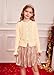 Girls Apricot Cardigan Uniform Sweater Button Knit School Cardigan for Girls 5-6