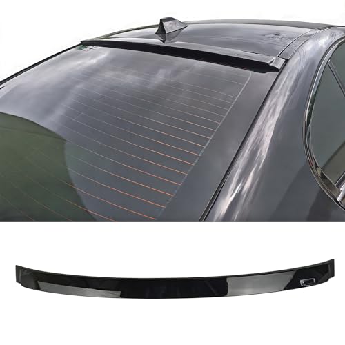 Roof Spoiler Compatible with Pre-Painted 2011-2016 BMW 5 Series F10 4Dr, AC ABS Painted Jet Black #668 Available Rear Trunk Tail Spoiler Wing by IKON MOTORSPORTS, 2012 2013 2014 2015