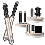 Airstyler 6 in 1: Warmluftbürste set kommen in verschiedenen Zubehörteilen und können bei Bedarf ausgetauscht werden. Diese Föhnbürste kann zum Trocknen, Glätten, Biegen und Formen von Haaren verwendet werden. Mehrere rundbürstenföhn, um Ihre verschiedenen Bedürfnisse zu erfüllen.