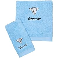 CARREDANA Toallas Bordadas Personalizadas con Animales