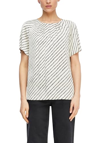 Chemisier à manches courtes femme Comma idéal pour un look de bureau élégant