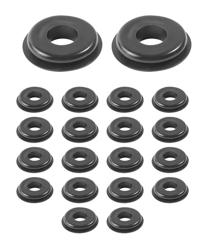 SCUARI 20PCS Glad Hand Seals for Glad Hand Air Hose,Car Accessories Rubber Washers,Hose Gasket Washers,Rubber Seals Black Gasket Elastic Grommets,Fit for Semi Trucks Trailers Tractors