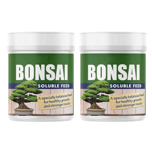 ZOPPER 2 x Bonsai Soluble Feed 200g House Plant Food For Bonsai Species, Ericaceous and Lime-Hating Plants Strengthen Bonsai Roots and Stems Suitable For Indoor and Outdoor Use.